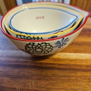 set of three measuring cups includes 1 cup.1/2 cup& 2/3 cup pier 1 imports